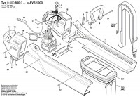 Bosch 0 600 860 042 AVS 1000 Garden Blower / Vacuum 240 V / GB Spare Parts AVS1000